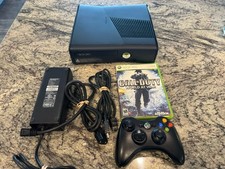 Xbox 360 S Model 1439 Matte Black Console Bun...