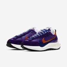 Sacai x Nike VaporWaffle Men's Sneakers Purple Dark Iris DD1875-500 Suede Waffle