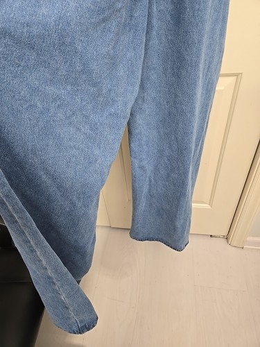 Bib Overalls Size Large Blue Denim By Shein Preppy Casual Country Beach - Picture 4 of 8