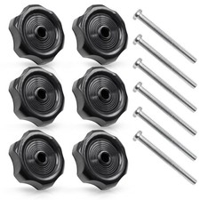 6 Packs 20345 RV Window Crank Handle Knobs Vent Knob Black