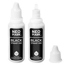 Premium Stamp Ink, 2 Pack Quick-Drying and AP-Certified Non-Toxic Refill Ink ...