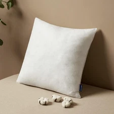 MIULEE Pillow Insert 18x18 Inch, Decorative Square Throw White 