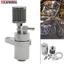 Motorcycle Chrome Engine Breather Oil Collector For Harley Custom Indian Models