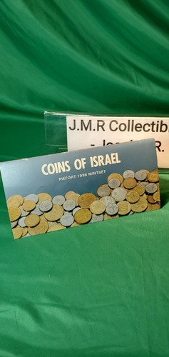 Set Monete Israele Ufficiale Zecca Piefort Nuove Sheqel 1986 Non Circolate