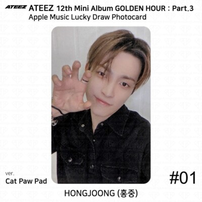 ATEEZ 12th Mini Golden Hour Part.3 Applemusic Luckydraw Photocard