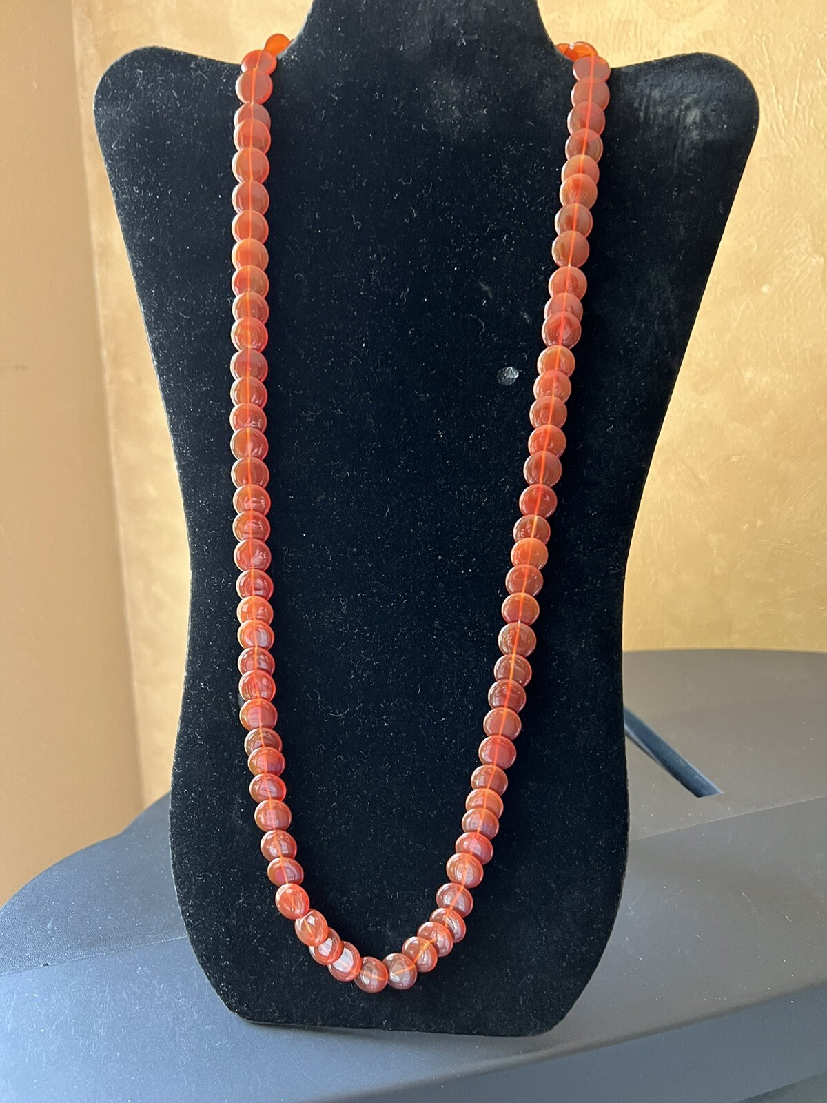 Carnelian Agate Stone Beaded Necklace for Natural Gemstone Jewelry Lovers