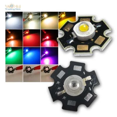 Highpower LED 3 Watt auf Star Platine, Power Emitter Chip, 3W Hochleistungs LEDs