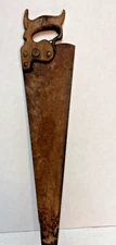 Vintage H Disston & Son Philadelphia 26 Inch Wood Handle Saw