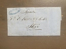 Old Vintage Letter To Constantinople Ottoman Empire 1863