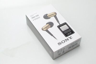 NEW Sony Balanced Armature Brass Housing Headphones XBA-100 105dB/mW  - Japan