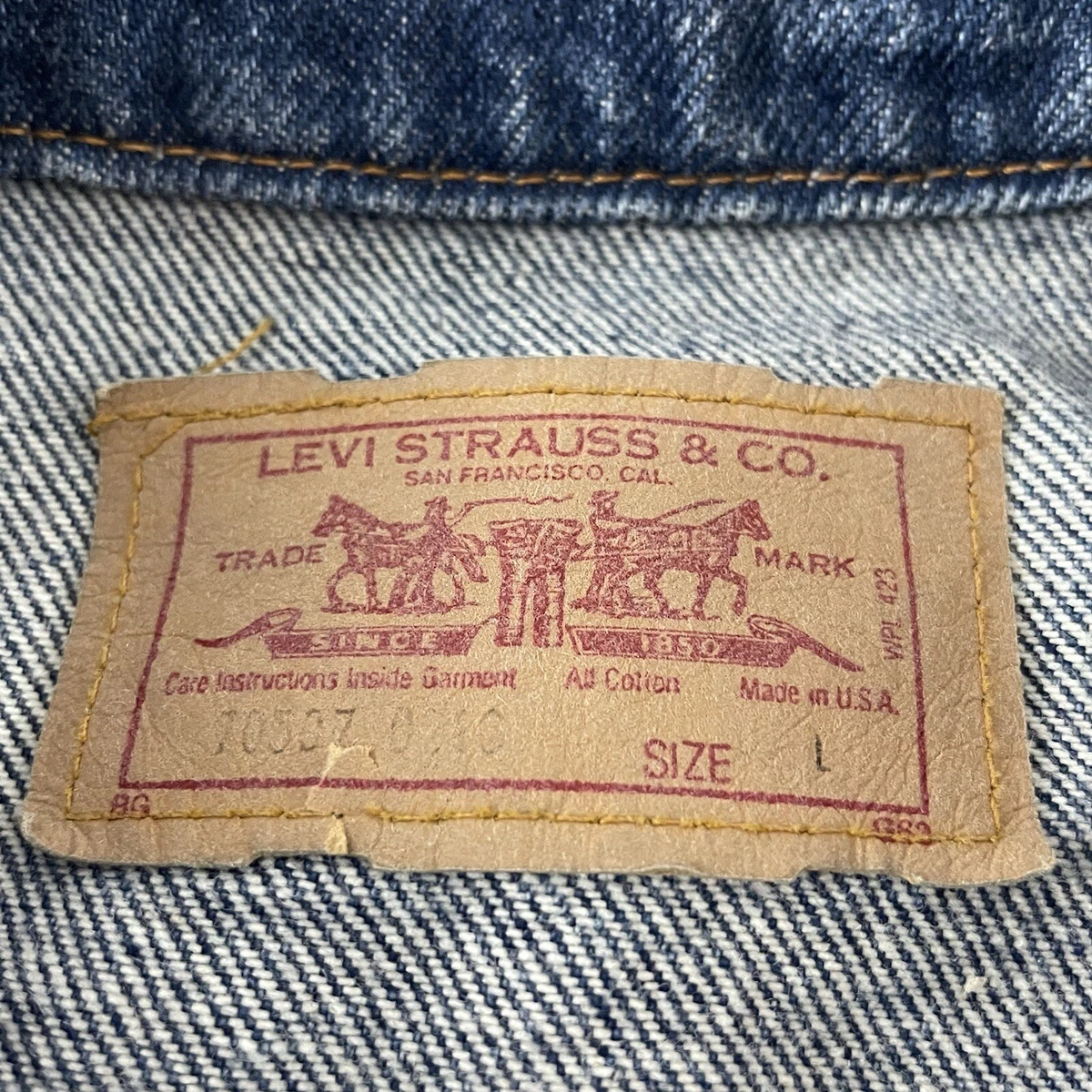 Levi denim jacket washing instructions sales