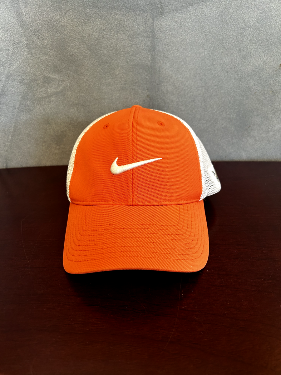 Nike Golf Orange VRS RZN Flex Fit Hat Cap One Size Mesh Back