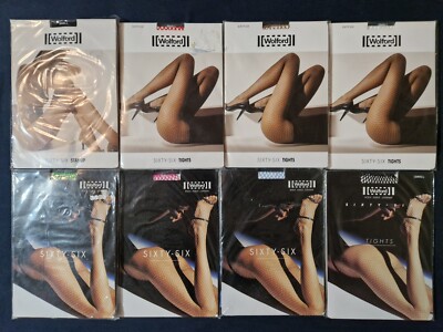 WOLFORD SIXTY-SIX NETZSTRUMPFHOSEN STAY-UP S 8 STK. GLANZ NEON FATAL NEW SEALED
