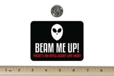 3 x 4 Biker Refrigerator Magnet Beam Me Up  BM066