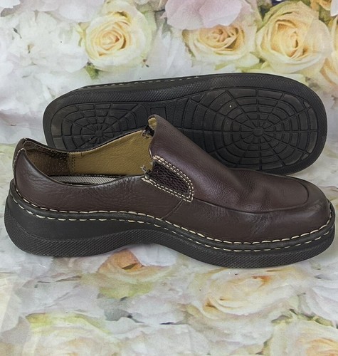 Bjorndal Shoes Women’s Size 8 M Brown Leather Comfort Mules Clogs Slip On Casual - Picture 15 of 16