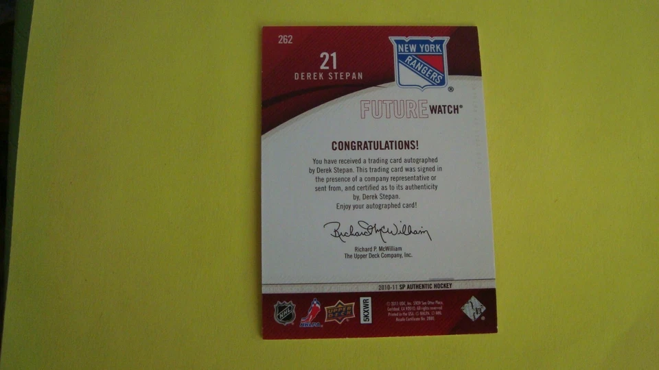 2010 11  SP AUTHENTIC  HOCKEY AUTOGRAPH  ROOKIE 261 Jared Cowen 603/999 - Image 4 of 4