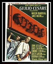 JULIUS CAESAR 🎬  Marlon Brando Huge Italian 4SH Vintage Movie Poster Original 