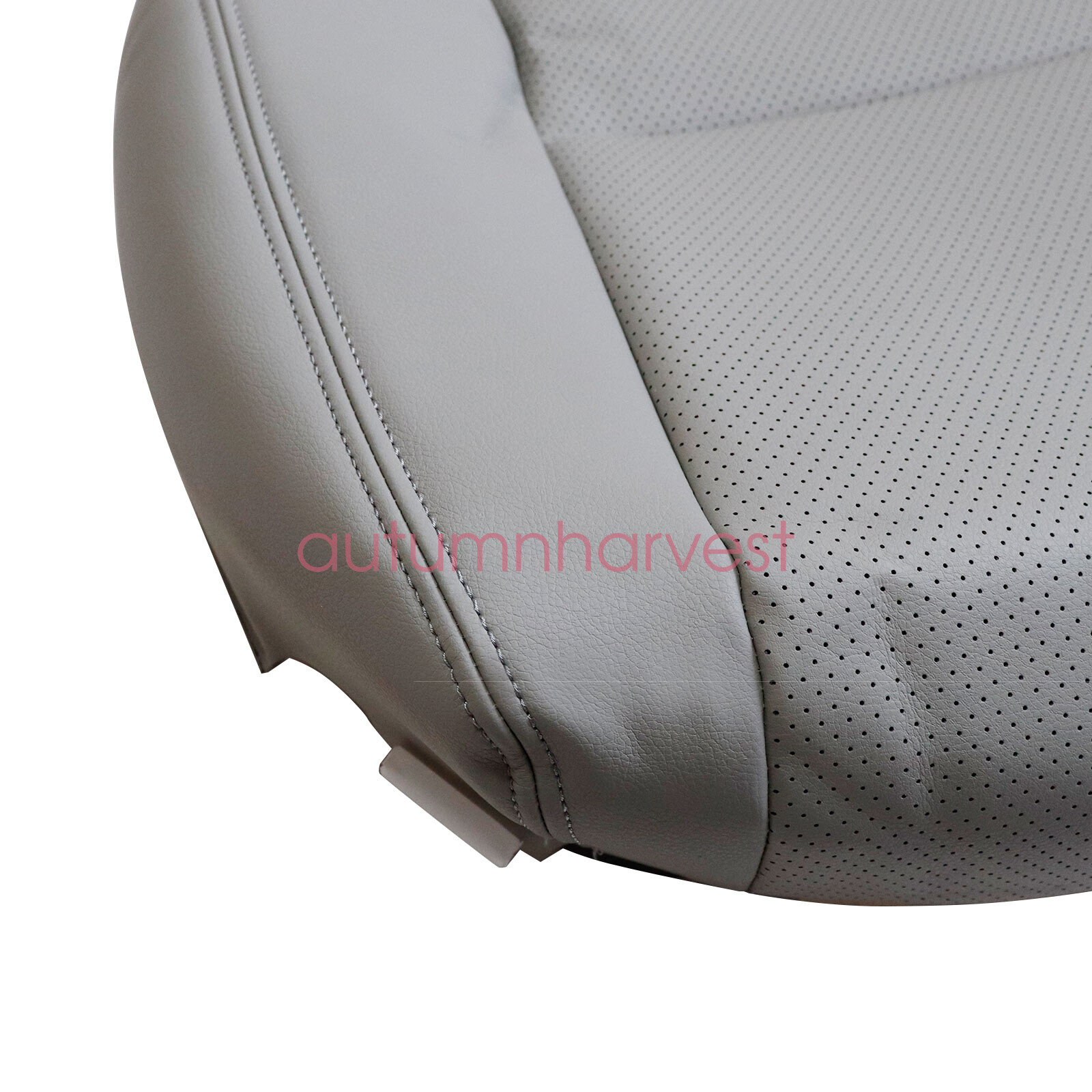 For Acura RDX 2007-2012 Perforated Leather Seat Cover Both Side Bottom GRAY