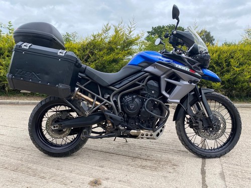 2015 65 TRIUMPH TIGER 800 XCX BLUE FULL LUGGAGE ABS ENDURO ADVENTURE TOURER - Picture 3 of 18
