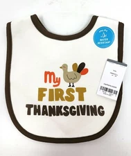 Carter's Thanksgiving Cloth Baby Bib - My First Thanksgiving