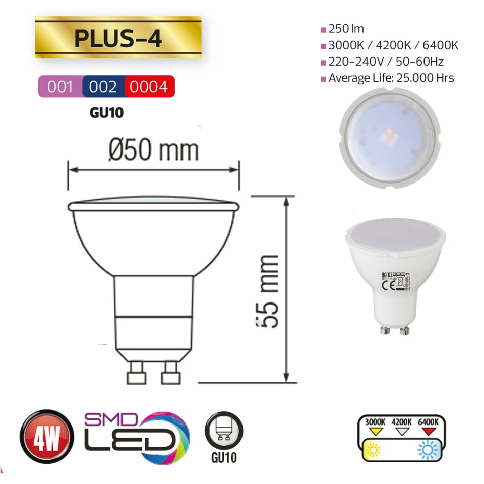 5x 10x Sparpack 4W GU10 LED Leuchtmittel Lampe Spot Birne Licht SMD Neutralweiß - Bild 2 von 2