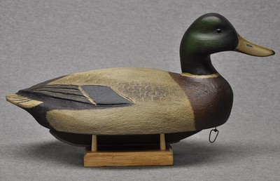 BEN SCHMIDT STYLE MALLARD DRAKE duck decoy  Darkfeather Freedman