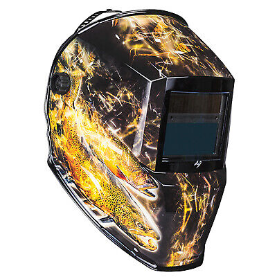 Forney 55858 Welding Helmet Auto-Darkening Variable Shade Outdoor Angler