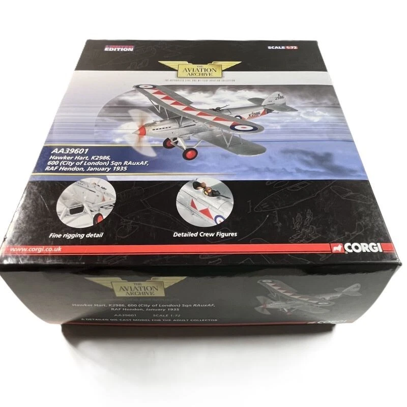Corgi Aviation Archive AA39601 Hawker Hart Mk I Raf No.600 Sqn, K2986 Raf Hendon - Image 2 of 4