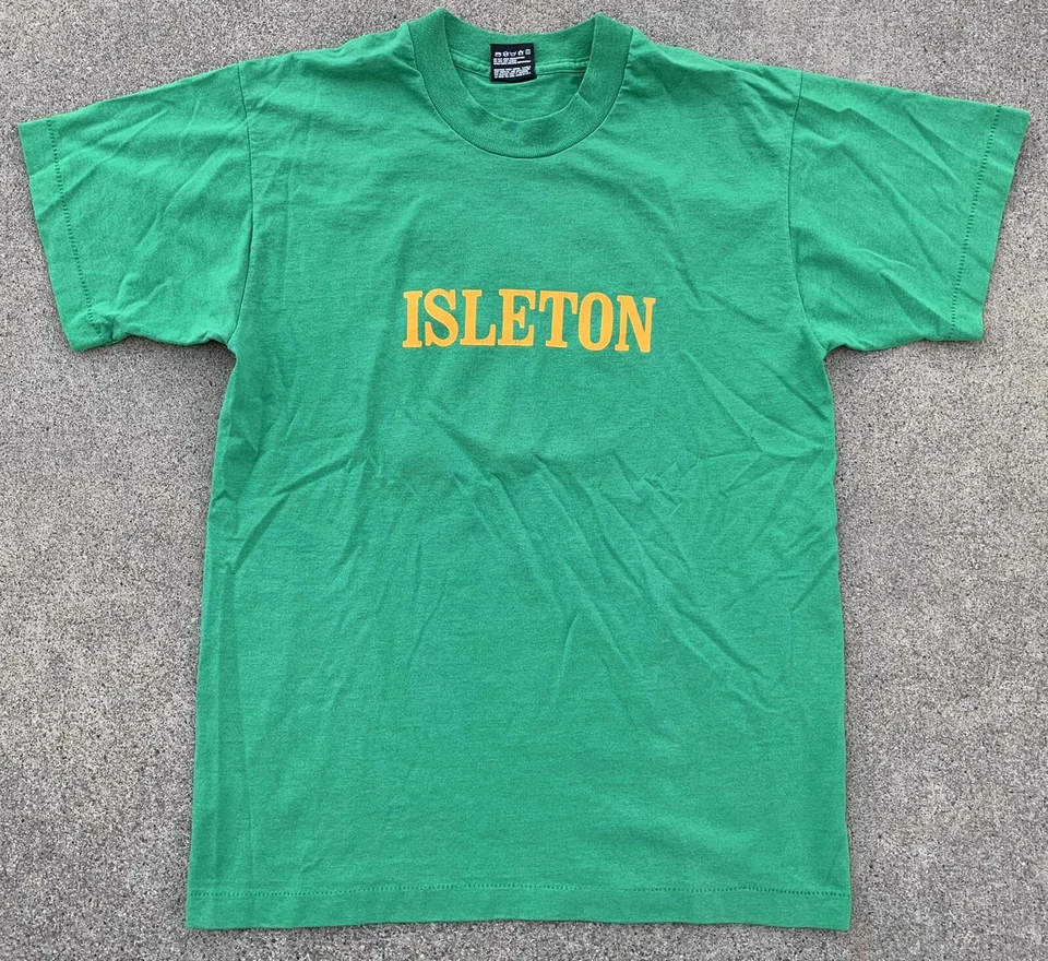 vintage Isleton t Shirt number 12 on back single stitch 80s 90s 1980s adult M - Image 3 of 4