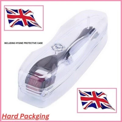 Derma Roller Titanium Micro Needle Skin Care Beard Hair Regeneration Growth UK