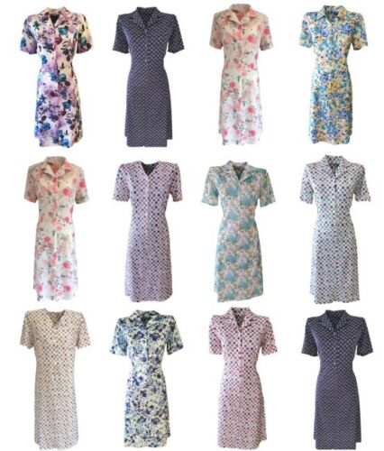 Short Sleeve Tea Dress. Vintage Tea Dress. Sizes 12 - 26. - 第 1/33 張圖片