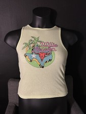 NWT Zion Green Graphic Tank Willow Nelson XS