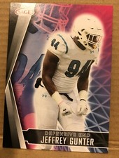 JEFFREY GUNTER(CENTRAL ARKANSAS)2022 SAGE BLACK ROOKIE FOOTBALL CARD