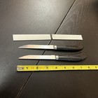 Vintage Set of 2 Quikut Steak Knives Brown Plastic Handle Stainless Steel USA 8” — photo 5