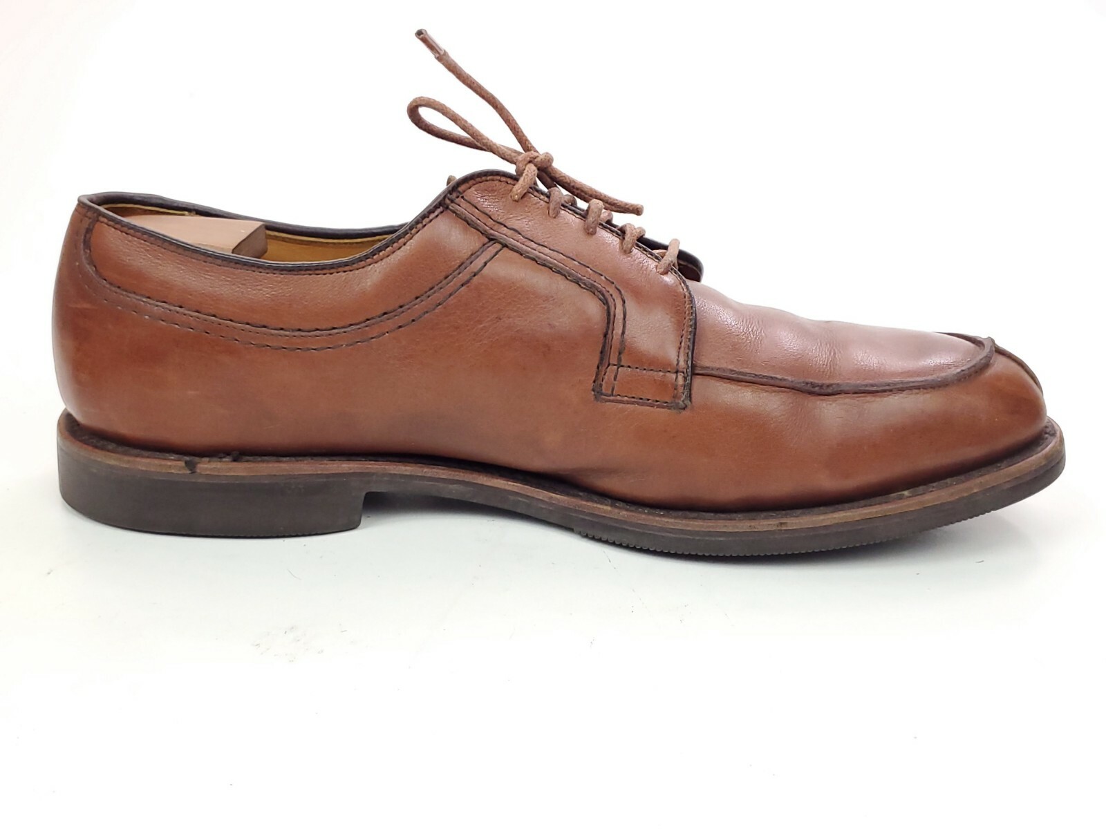 SAOLA ALLEN EDMONDS STOCKBRIDGE 3754 Chile Brown Leather Ox Shoes Sz 12 D $325