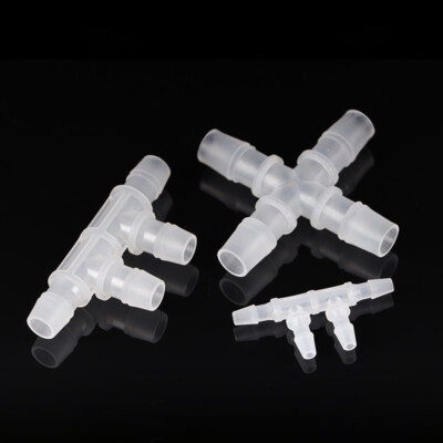 Plastic Connector Hose Pipe Tube Fittings 4-Way Equal Joint OD 2.4mm to 12.7mm