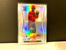 Hector Yan Auto 2020 Leaf Metal Silver Refractor ANGELS Rookie Autograph FREESHP