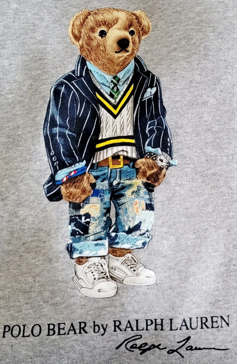 Polo hoodie cheap bear logo