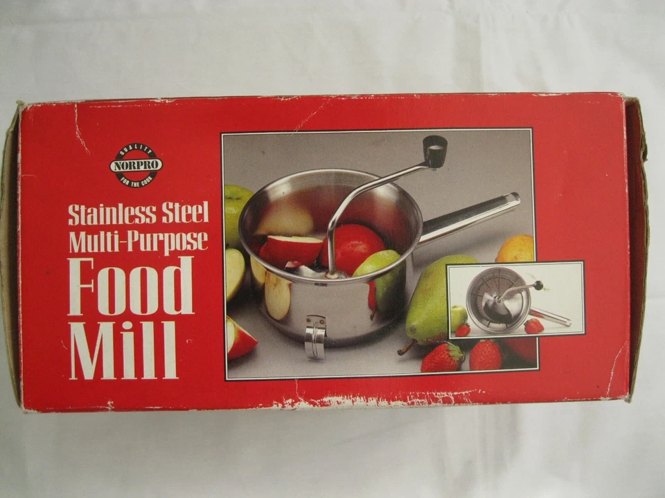 Norpro Food Mill 2 Quart Stainless Steel Multipurpose Masher Ricer Strainer - Image 2 of 4