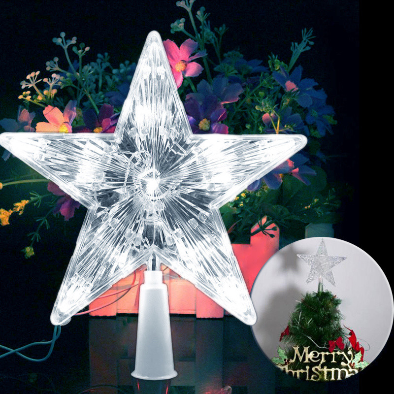 Battery Operated Star Shaped Christmas Tree Topper Lights Xmas Inside Outside UK eBay