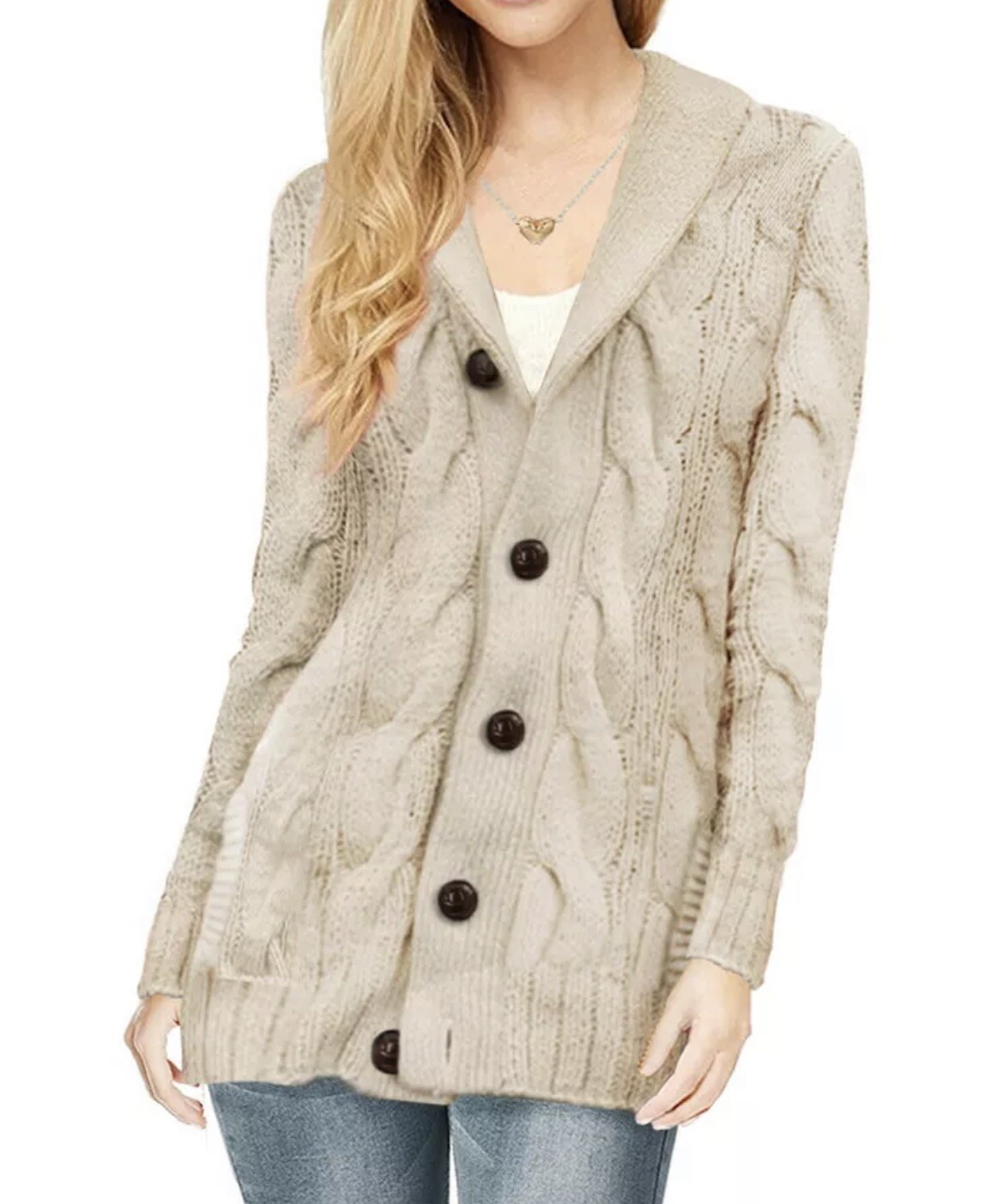 Cali Holi Womens Cardigan Sweater Size 