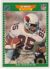 1989 JAY NOVACEK PRO SET #335 ROOKIE RC WYOMING DALLAS COWBOYS