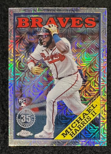Michael Harris 2023 Topps Silver Pack Rookie Card Mojo Refractor SP 