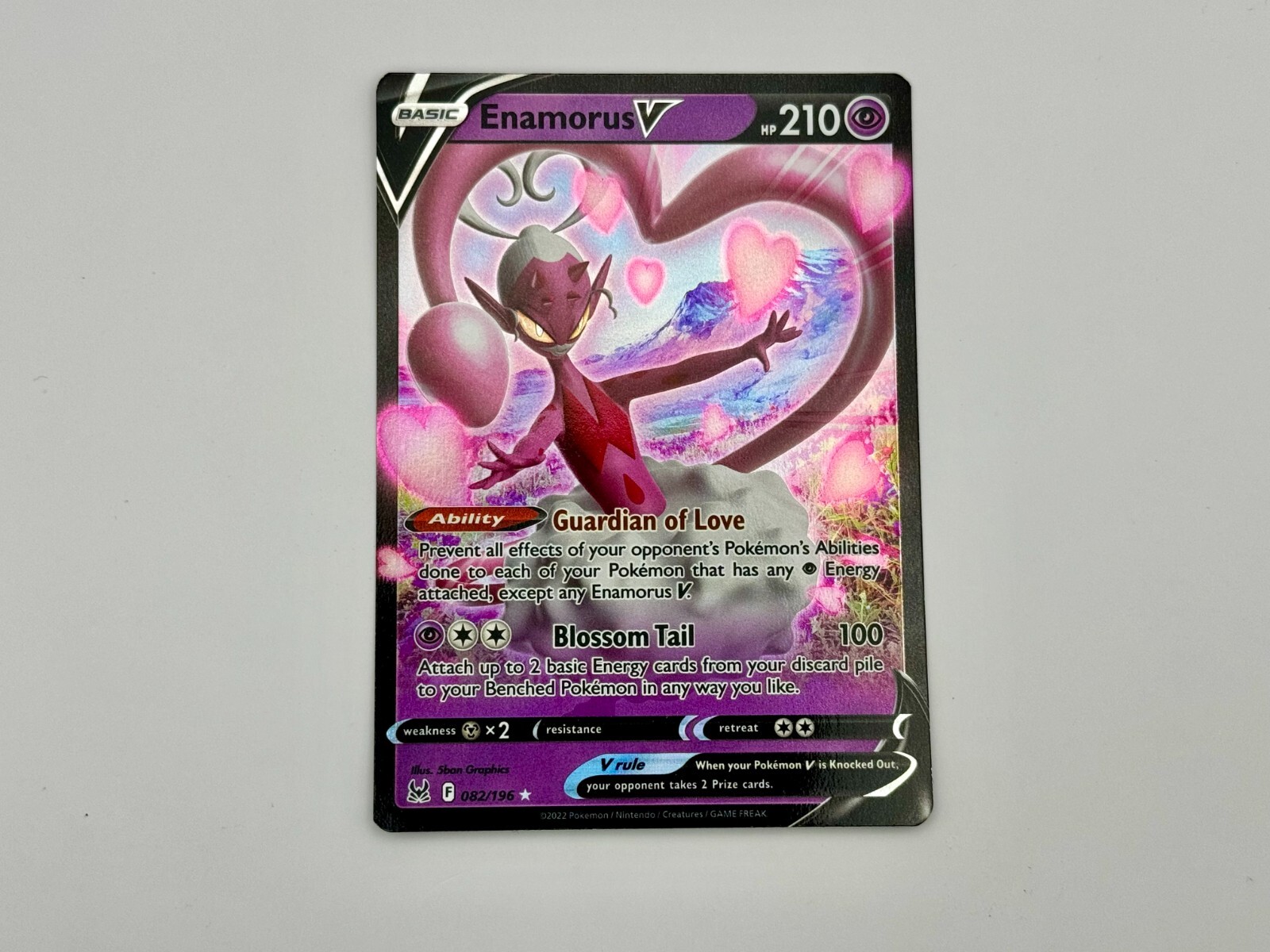 Enamorus V 082/196 - Ultra Rare - Lost Origin NM