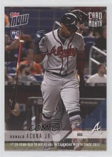 2018 Topps Now Card of the Month /1073 Ronald Acuna Jr #M-AUG Rookie RC 7c5. rookie card picture