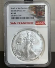 2012 S Silver Eagle $1 NGC MS69 Trolley Label San Francisco Mint C805