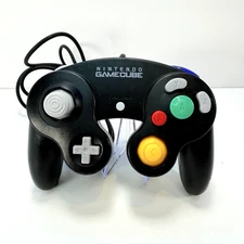 Nintendo GameCube Controller - Black  |  OEM |  TIGHT  JOYSTICKS  |  TESTED