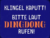 Holzschild 30X40 Cm Klingel Kaputt Dingdong Rufen Deko Geschenk Holz Schild