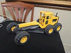 Vintage Tonka Truck Road Grader Scraper Metal Pressed Steel Yellow