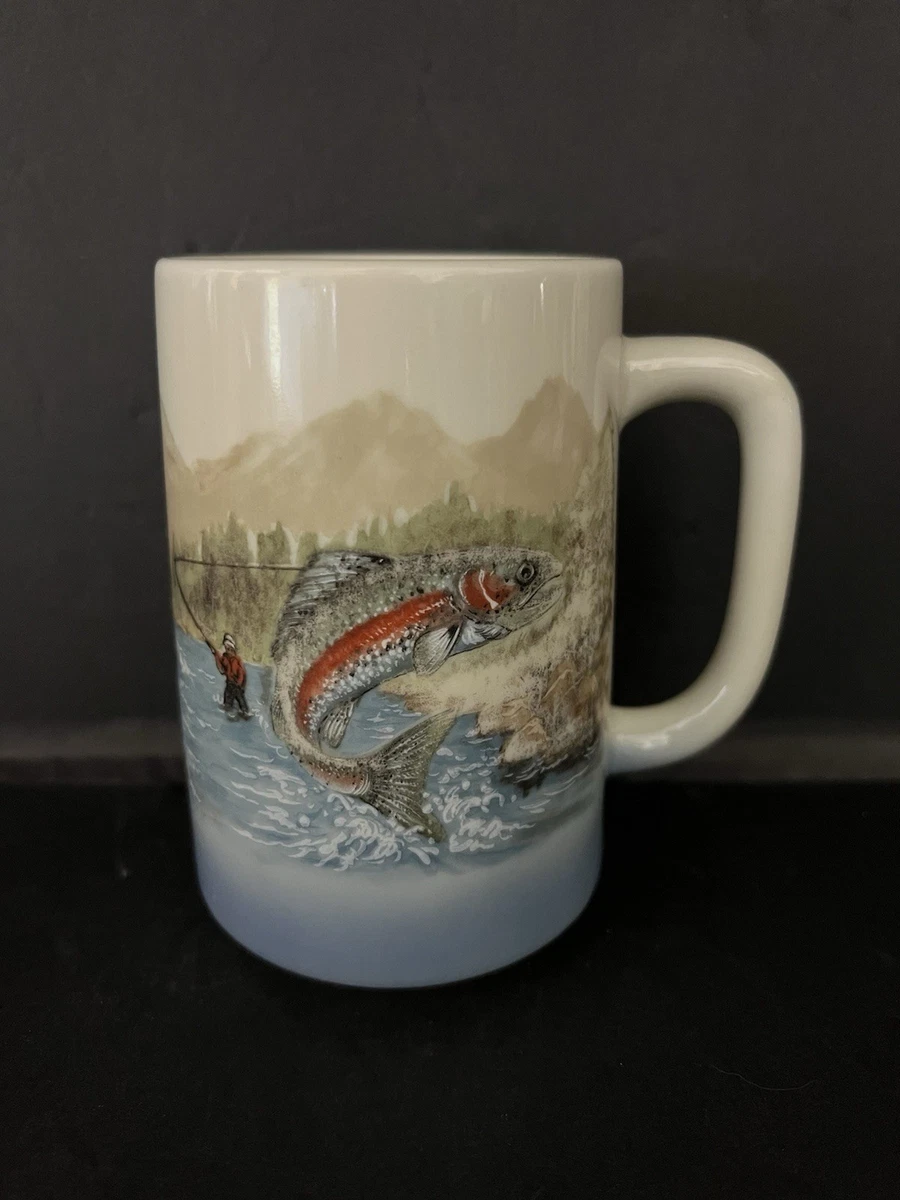 Fly Fishing Coffee Mug In Collectible Mugs & Cups for sale | eBay